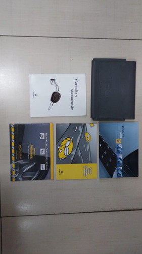 Kit Manual Do Proprietário Renault Clio + Capa De Couro 