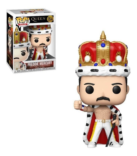 Funko Pop Freddie Mercury King Queen 184 Nuevo Stock Origin