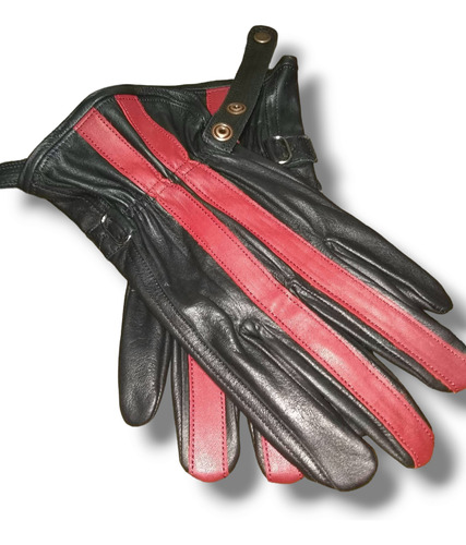 Guantes Moto Cuero Invierno Frio Caferacer Bobber Cutom 