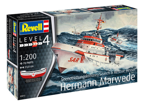 Barco Buque Rescate Hermann Marwede 1/200 Model Kit Revell