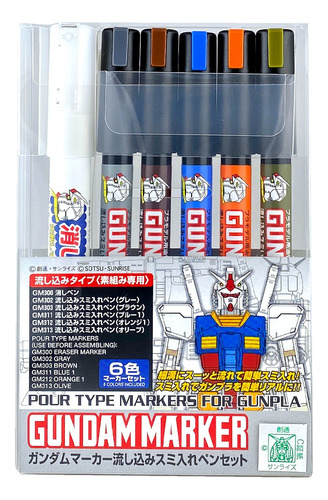 Gundam Marker Extra Thin Type For Panel Lines Set (renewal)