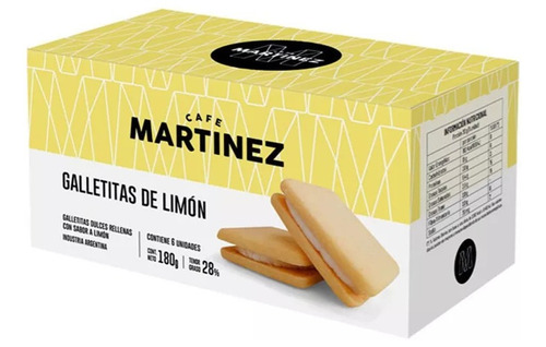 Galletita Café Martínez Rellenas De Limón 180 G