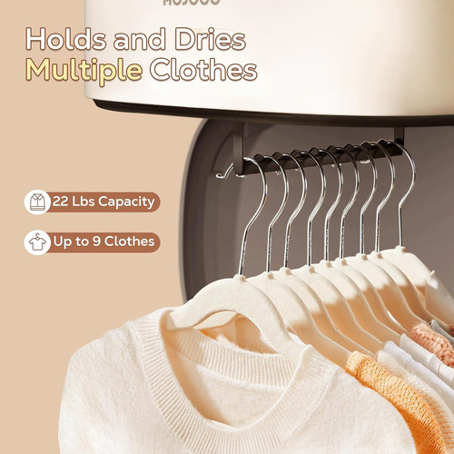 Mojoco Secadora De Ropa Portátil Premium Blanco