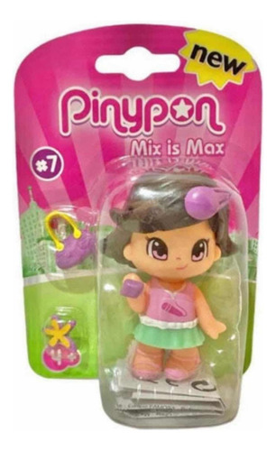 Figura Básica Pinypon Mix Is Max Serie 7 Niña 677k