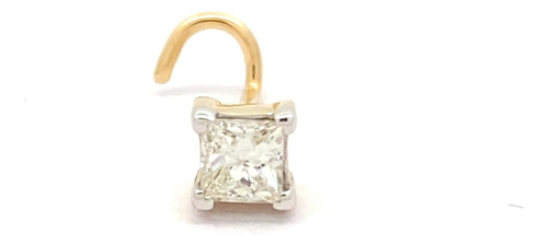 Anillo Para La Nariz De Oro Amarillo De 14 Quilates Con Diam