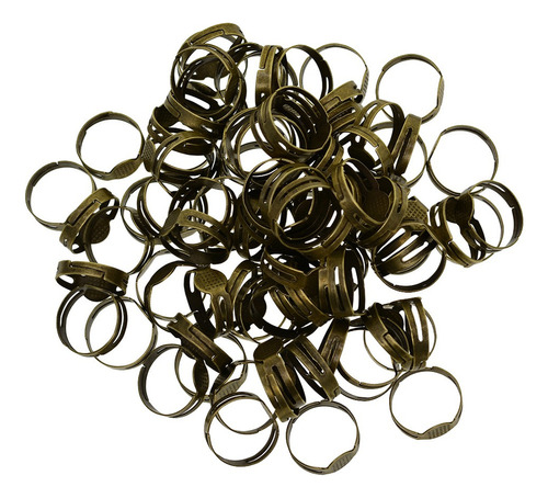 100pcs 8mm Ajustable Bandeja De Ajustes De Bisel Cabujón En