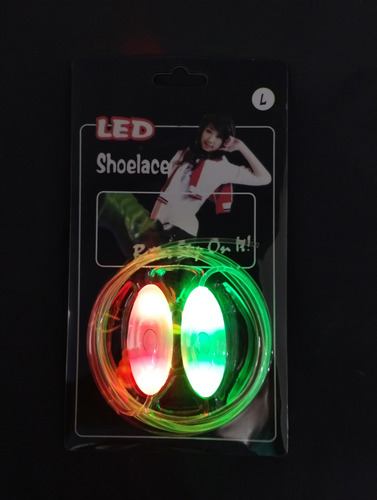Cordones Luminosos Cotillon Led Colores Ajustable 4 Pares