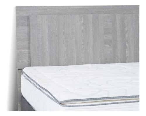 Set Respaldo 2 Plazas + Veladores Rosen Tivoli Gris