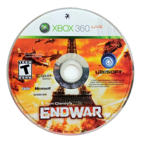 Tom Clancy's Endwar Xbox 360 En Español (solo Disco) (Reacondicionado)