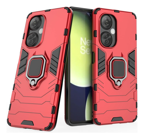 Funda Uso Rudo Carcasa Para Oneplus Nord Ce 3 +mica Rojo Oneplus Nord Ce 3