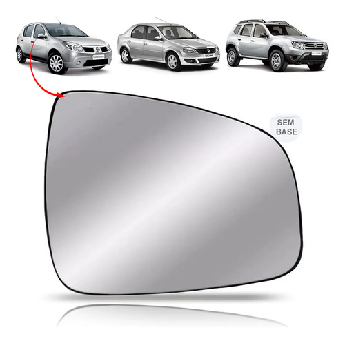 Lente Espelho Do Retrovisor Lado Direito Duster 2011 2012