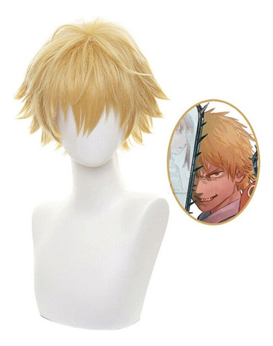 Chainsaw Man Denji Cosplay Peluca Corto Pelo 30cm