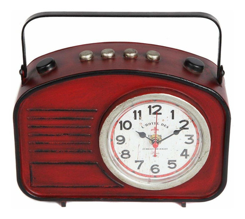 Reloj De Sobremesa Estilo Radio De Inspiración Vintage...