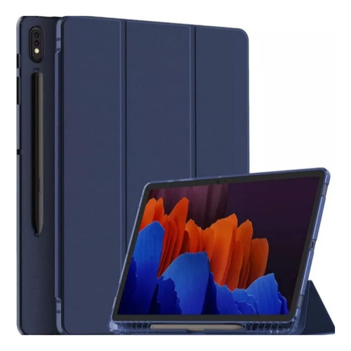 Funda Smart Cover Con Portalápiz Para Galaxy Tab S7 Fe