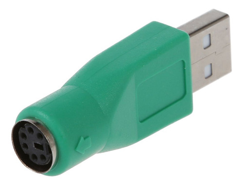 // Adaptador 2 X Ps/2 Hembra A Usb Macho Para Teclado M
