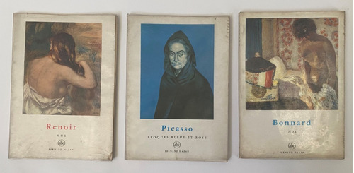 3 Minilibros: Picasso, Renoir, Bonnard / F. Hazan Editor  H5