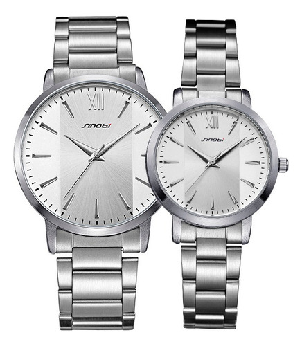 Sinobi Casual Moda Pareja 9819 Relojes De Cuarzo