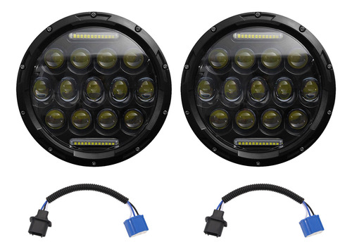 Faros Led Para Coche Y Motocicleta, 2 Unidades, 7 Pulgadas,