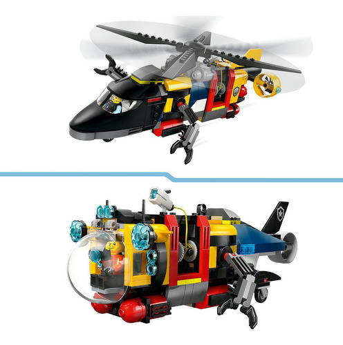 Lego City: Helicóptero, Camión De Bomberos Y Submarino 60462
