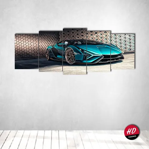 Cuadro Lamborghini Modernos Autos Decorativos Tripticos | MercadoLibre