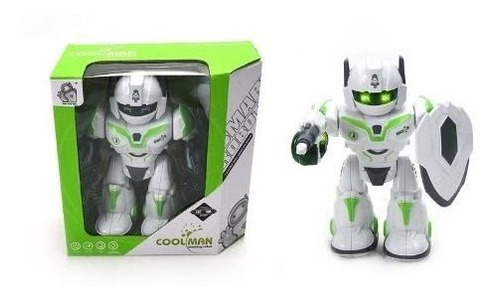 Robot Coolman Dispara Misil Con Luz Y Sonido 23cm 6170