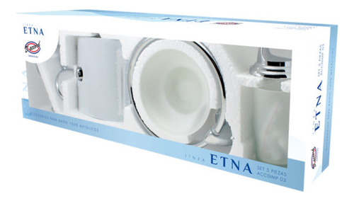 Set Accesorios Etna Daccord Baño 5 Piezas Cromado Kit