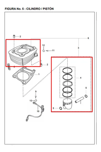 Cilindro Pulsar 180 Ug/gt Bajaj Original (kit)