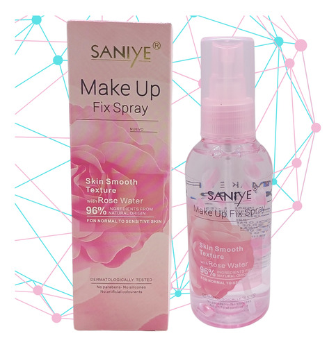 Fijador De Maquillaje Agua De Rosas Rosas