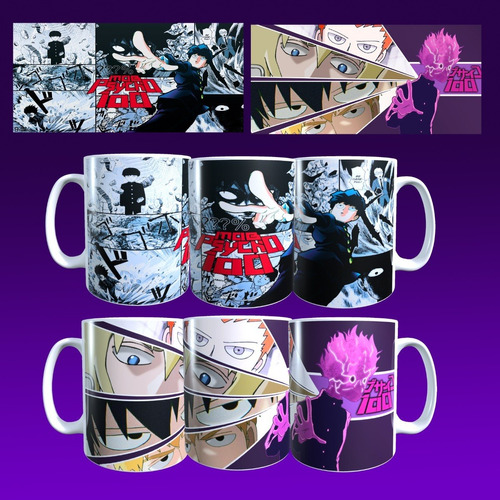 Taza Mob Psycho 100 Varios Diseños Con Caja