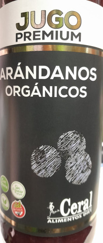 Jugo De Arándano Orgánico Ceral (x 910cc) 