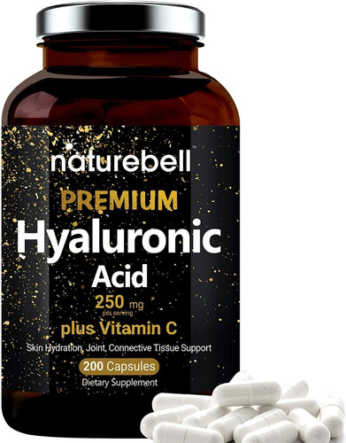 Ácido Hialuronico Premium 200 Caps Con Vitamina C De Eeuu