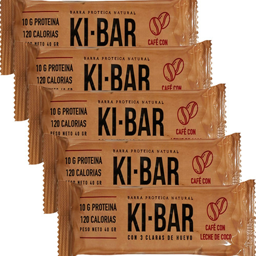 Combo X5 Barrita Proteica 100% Natural Ki Bar Apto Kosher