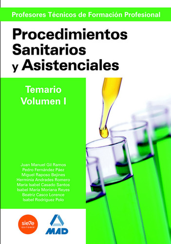 Cuerpo Profesores Tecnicos Fp Vol I Procedimientos Sanitario