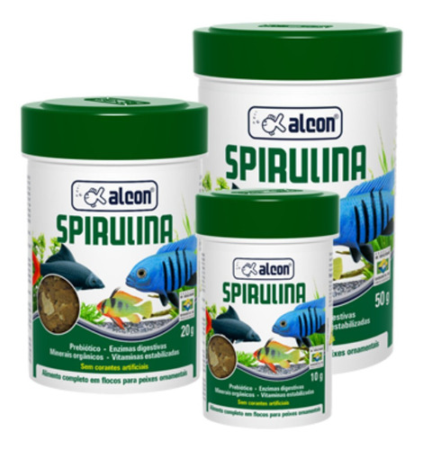 Comida Para Peces Tropicales Alcon Spirulina20gr_acuaworld