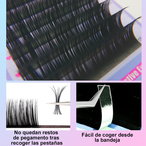 Lujito Blister Extensiones De Pestañas 0.07mm Mink Salón De Belleza Curvatura C/d