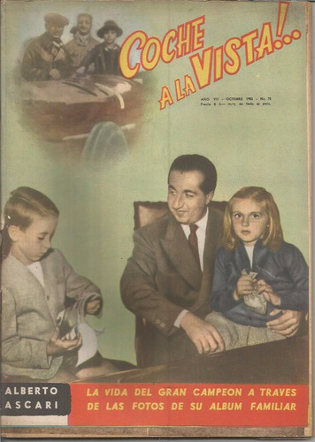 Coche A La Vista!.. / Nº 75 / 1953 / Tapa Alberto Ascari