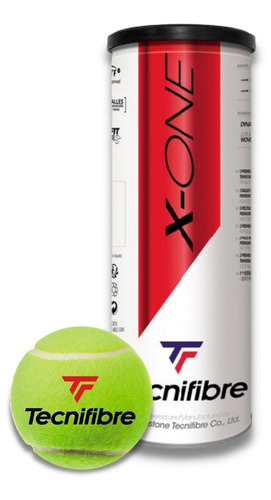 1 Tarro De Pelota De Tenis Tecnifibre - X One X3