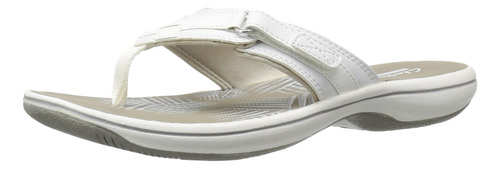 Clarks Breeze Sea Sandalias, Blanco Sinttico, 8