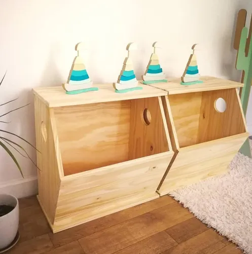 Baúl Guarda Juguetes - Cajón Madera - $ 1.900,00 en Mercado Libre  Mueble  para guardar juguetes, Baúl de juguetes, Almacenaje juguetes