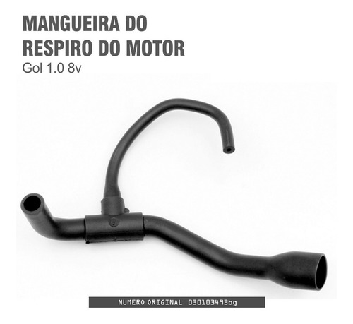 Mangueira Do Respiro Anti Chamas Para Gol 1.0 8v 030103493bg