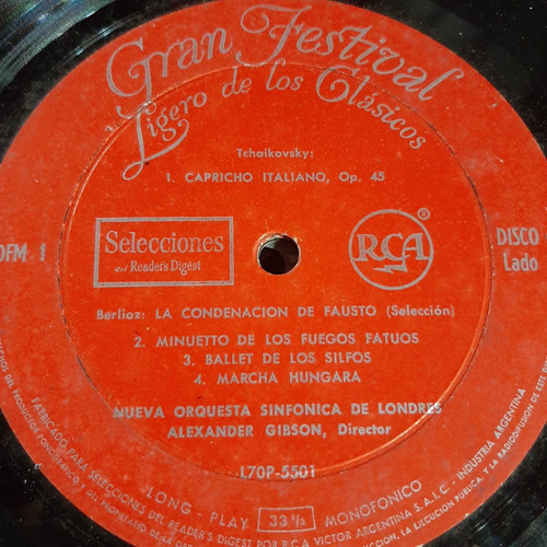 Sin Tapa Disco Alexander Gibson Or Londres Wagner Strauss O0