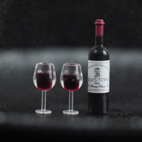 6 Botellas De Vino En Miniatura Para Casa De Muñecas,