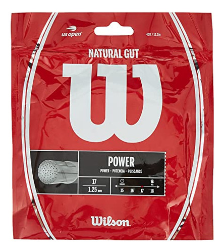 Cuerda De Tenis Wilson Sporting Goods Natural Gut 17 Calibre