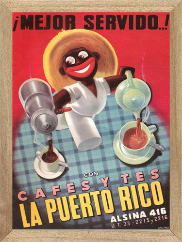 Café  La Puerto Rico ,cuadro,poster,publicidad  L659