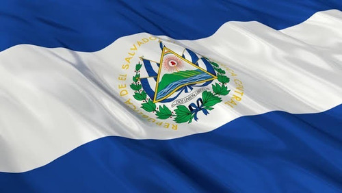 Bandera El Salvador Medida 90cm X 60cm  Envio Gratis