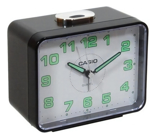 Reloj De Mesa   Casio Tq-218-1b  Color Negro  1.5v
