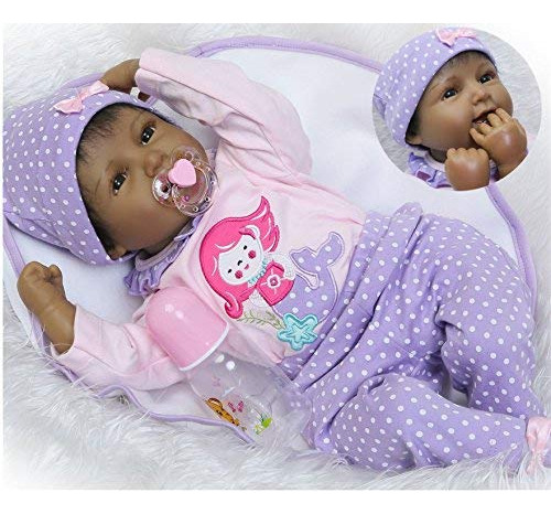 Medylove Reborn Baby Dolls African American Black Baby Reali
