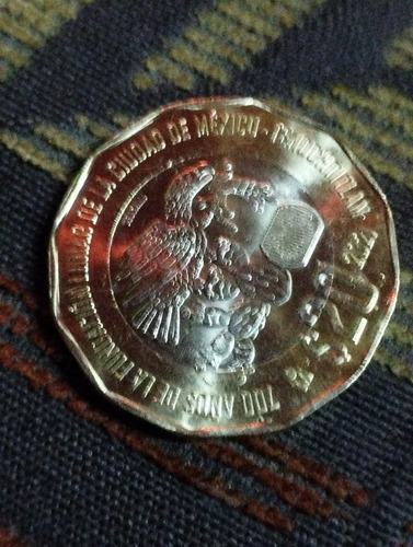 Moneda De 20 Pesos De Los 700 Años De La Fundación De La Cdm