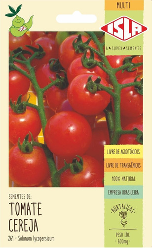 Sementes Tomate Cereja Vermelho Sem Agrotóxico Isla