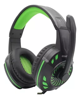 Auricular Gamer Con Micrófono Amitosai Mts-floss Verde Compatible Con Consolas, Computadoras Y Celulares